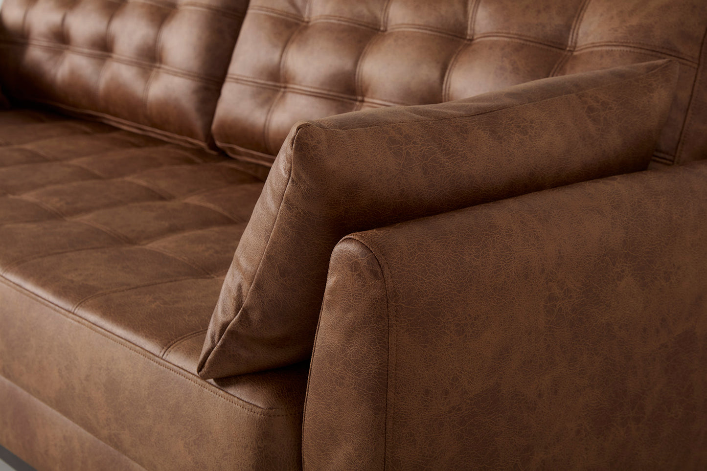 Model 10 Sofa Bed 3 Seater, Chestnut