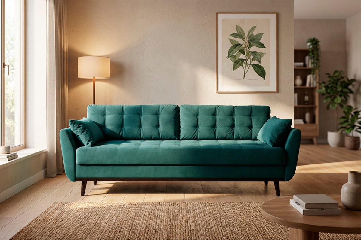 Model 10 Sofa Bed 3 Seater, Kingfisher