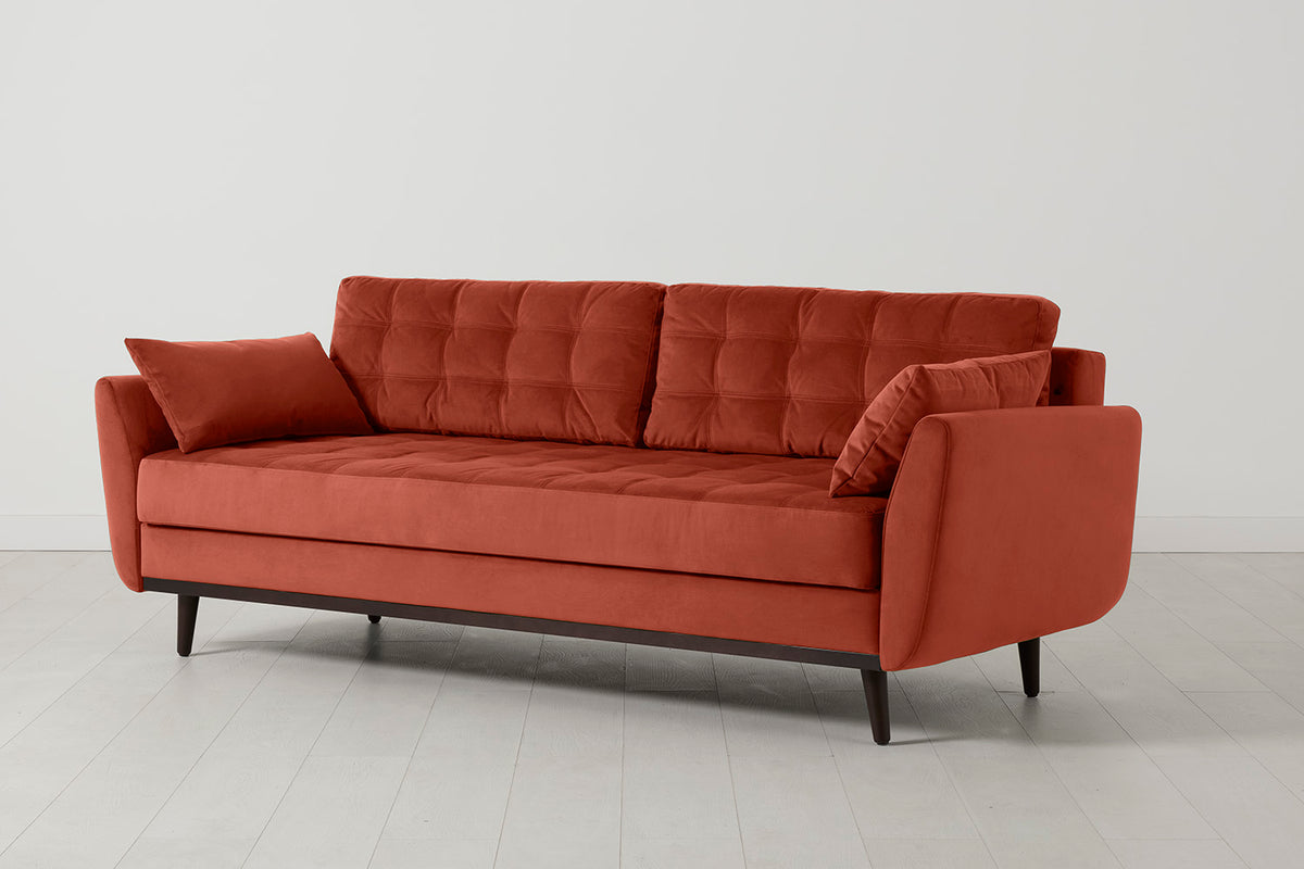 Model 10 Sofa Bed 3 Seater, Paprika