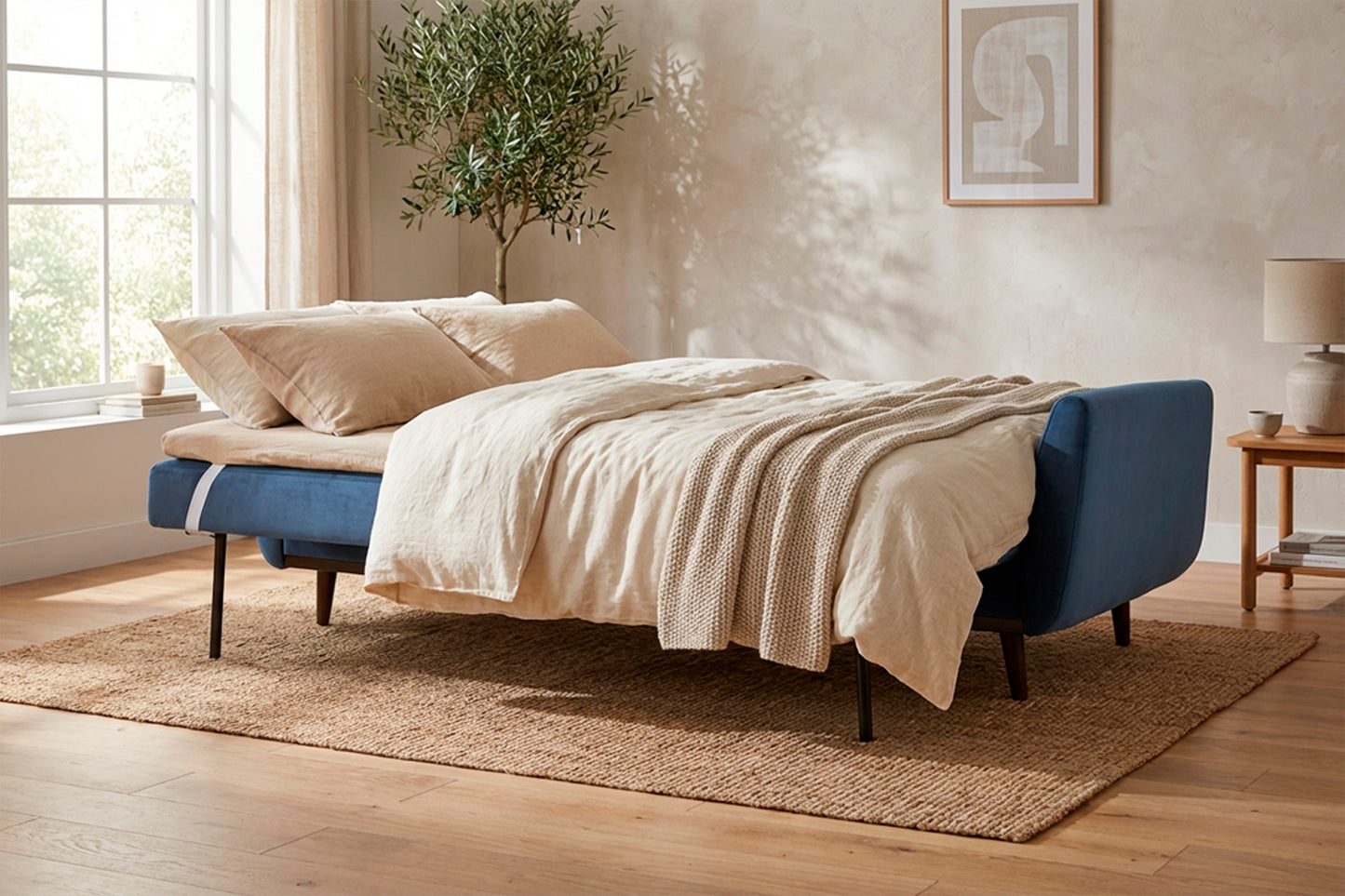 Model 10 Sofa Bed 3 Seater, Teal