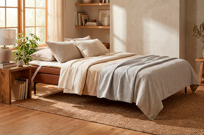 Model 11 Sofa Bed 3 Seater, Maple