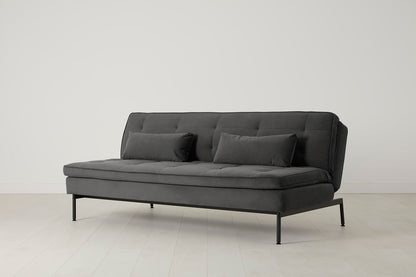 Model 11 Sofa Bed 3 Seater, Charcoal