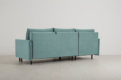 Model 12 Sofa Bed with Storage 3 Seater Left Chaise, Airforce