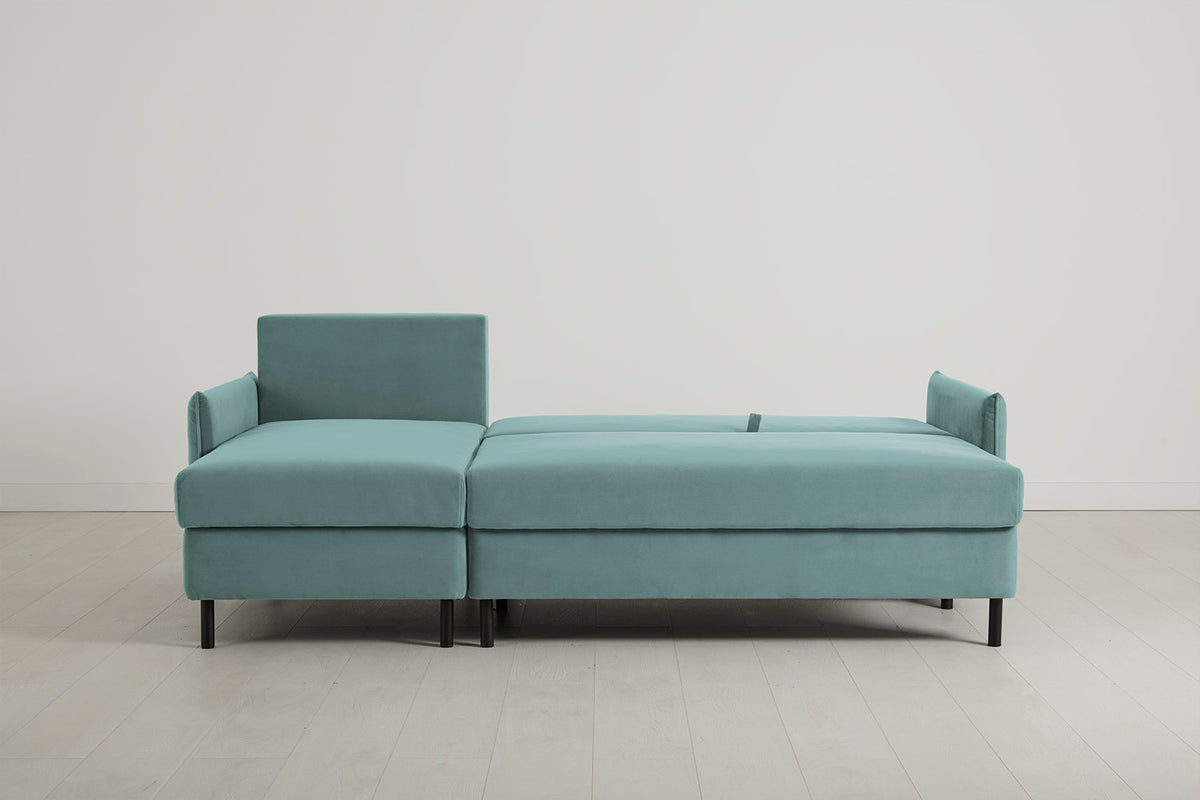 Model 12 Sofa Bed with Storage 3 Seater Left Chaise, Airforce