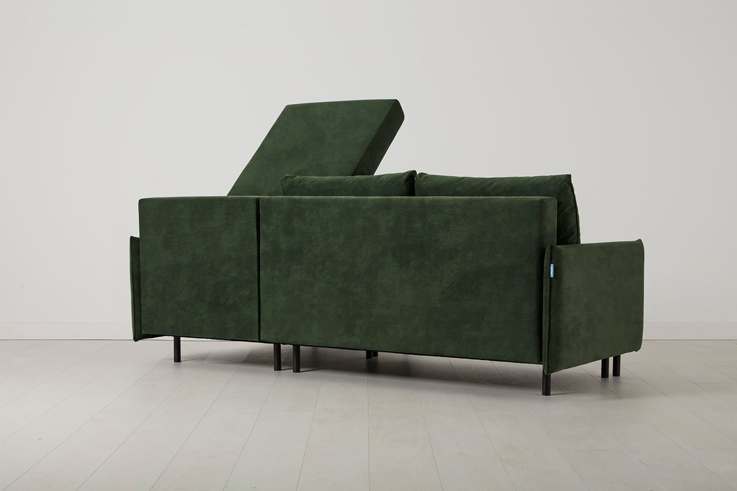 Model 12 Sofa Bed with Storage 3 Seater Right Chaise, Conifer