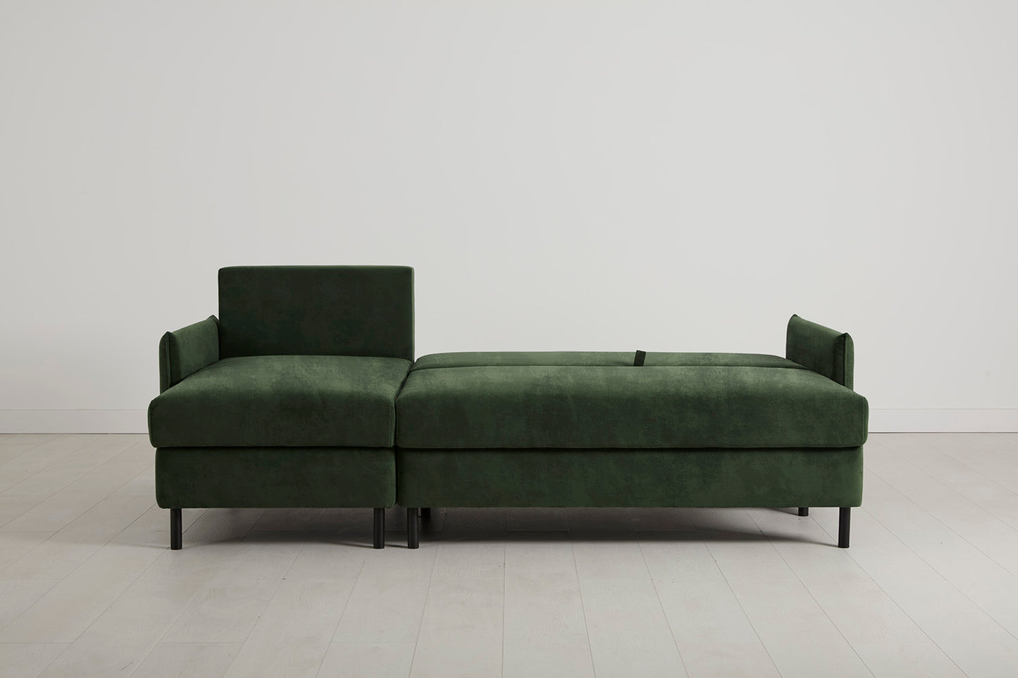 Model 12 Sofa Bed with Storage 3 Seater Left Chaise, Conifer