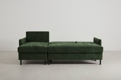 Model 12 Sofa Bed with Storage 3 Seater Left Chaise, Conifer