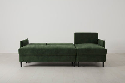 Model 12 Sofa Bed with Storage 3 Seater Right Chaise, Conifer