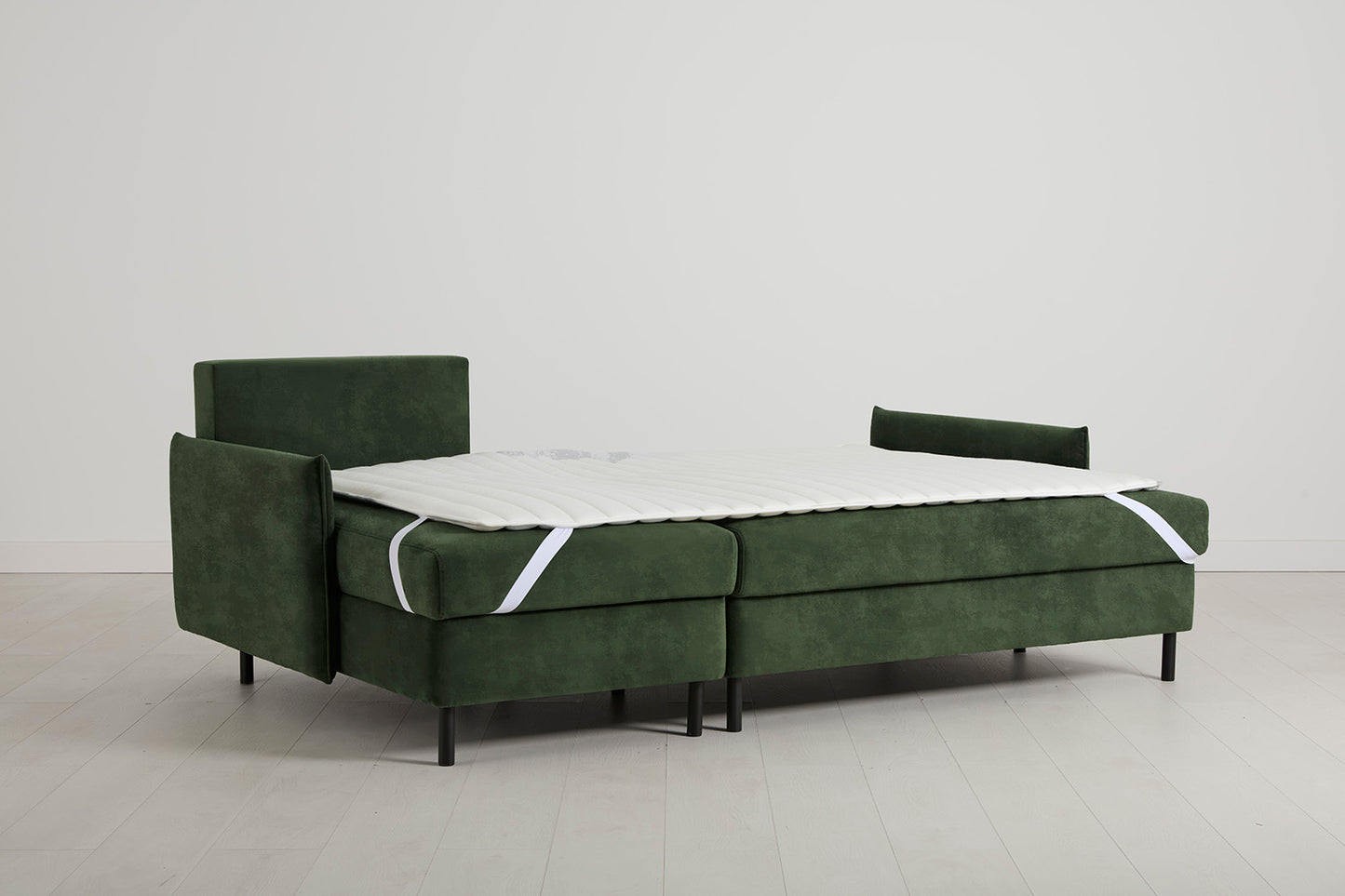 Model 12 Sofa Bed with Storage 3 Seater Left Chaise, Conifer