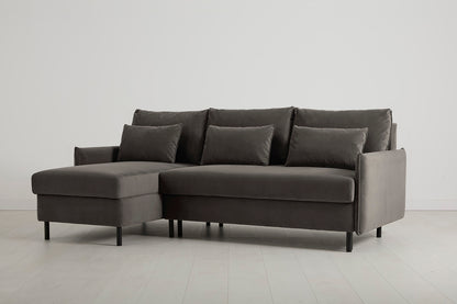 Model 12 Sofa Bed with Storage 3 Seater Left Chaise, Elephant
