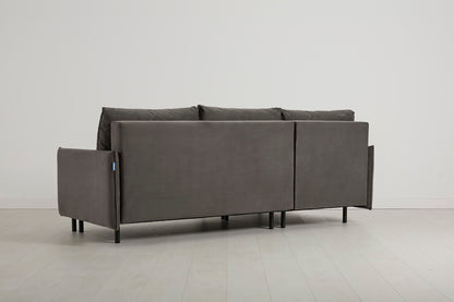 Model 12 Sofa Bed with Storage 3 Seater Left Chaise, Elephant