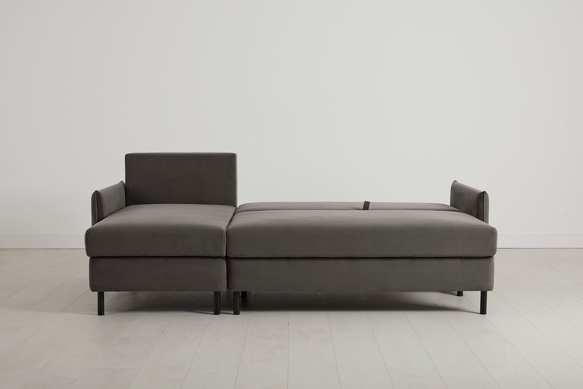 Model 12 Sofa Bed with Storage 3 Seater Left Chaise, Elephant