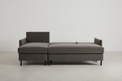 Model 12 Sofa Bed with Storage 3 Seater Left Chaise, Elephant