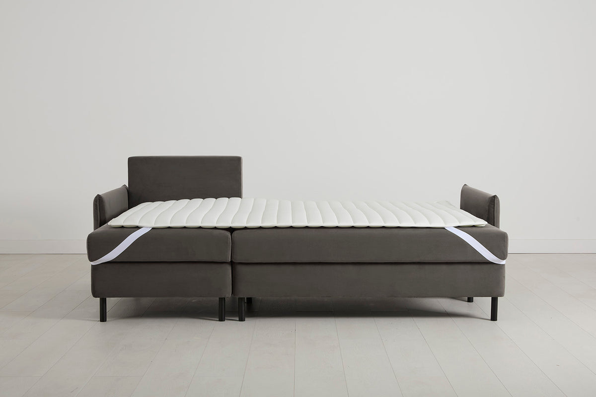 Model 12 Sofa Bed with Storage 3 Seater Left Chaise, Elephant