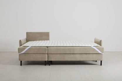 Model 12 Sofa Bed with Storage 3 Seater Left Chaise, Flax
