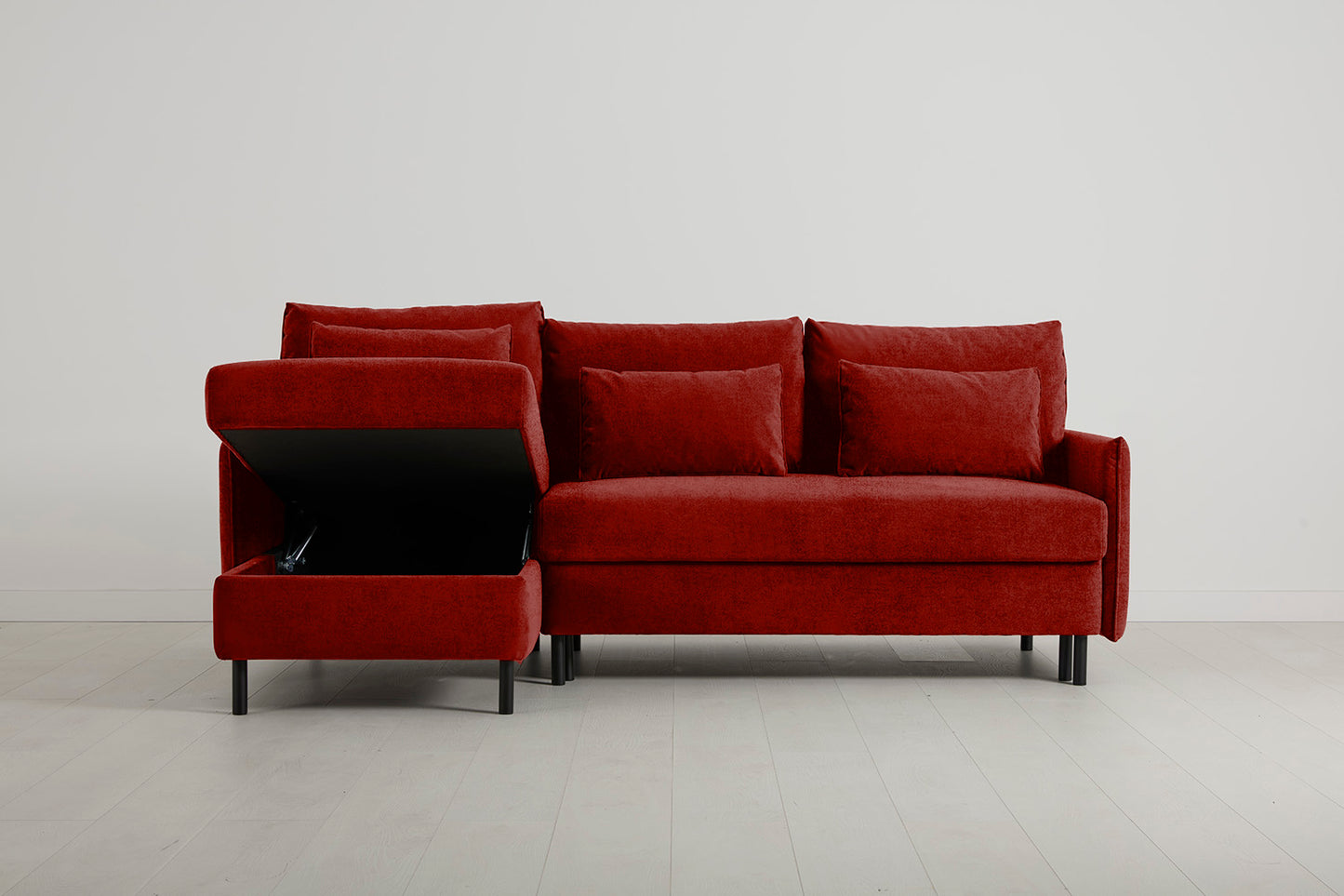 Model 12 Sofa Bed with Storage 3 Seater Left Chaise, Harissa