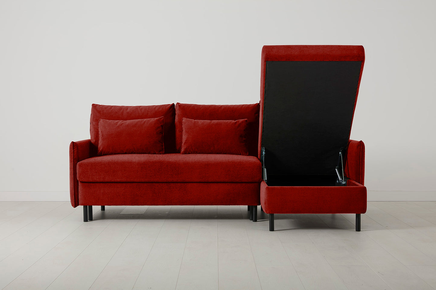 Model 12 Sofa Bed with Storage 3 Seater Right Chaise, Harissa