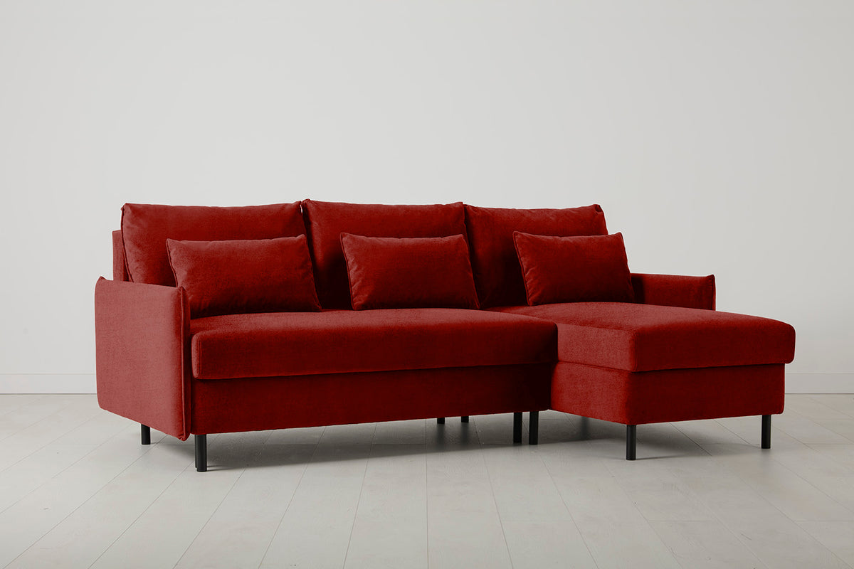 Model 12 Sofa Bed with Storage 3 Seater Right Chaise, Harissa