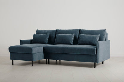 Model 12 Sofa Bed with Storage 3 Seater Left Chaise, Hydro