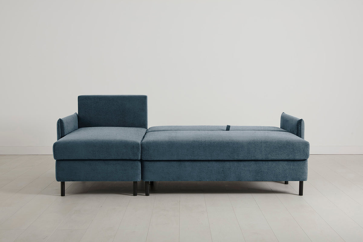 Model 12 Sofa Bed with Storage 3 Seater Left Chaise, Hydro