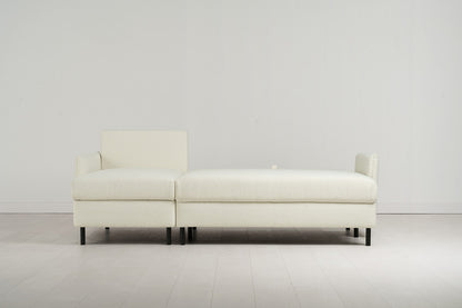 Model 12 Sofa Bed with Storage 3 Seater Left Chaise, Ivory