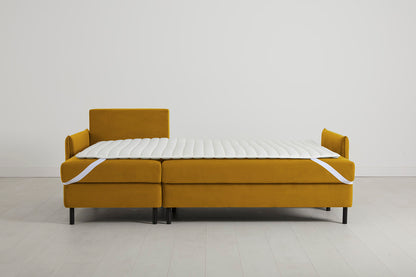 Model 12 Sofa Bed with Storage 3 Seater Left Chaise, Mustard