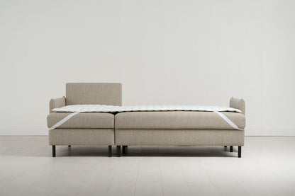 Model 12 Sofa Bed with Storage 3 Seater Left Chaise, Pumice