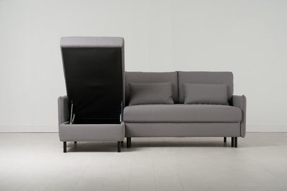 Model 12 Sofa Bed with Storage 3 Seater Left Chaise, Risso