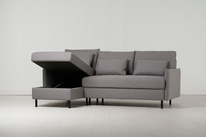 Model 12 Sofa Bed with Storage 3 Seater Left Chaise, Risso