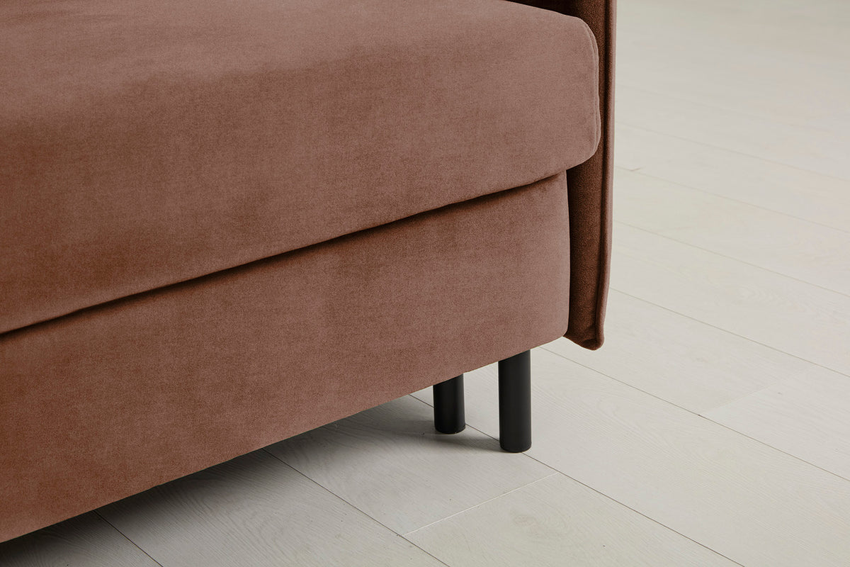 Model 12 Sofa Bed with Storage 3 Seater Left Chaise, Russet