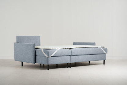 Model 12 Sofa Bed with Storage 3 Seater Left Chaise, Seaglass