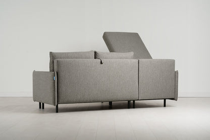 Model 12 Sofa Bed with Storage 3 Seater Left Chaise, Shadow
