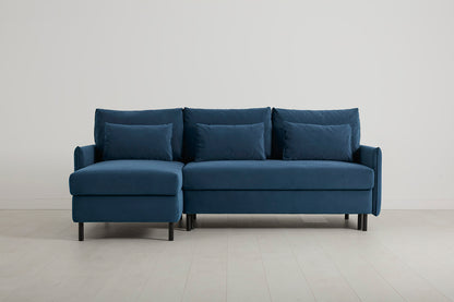 Model 12 Sofa Bed with Storage 3 Seater Left Chaise, Teal