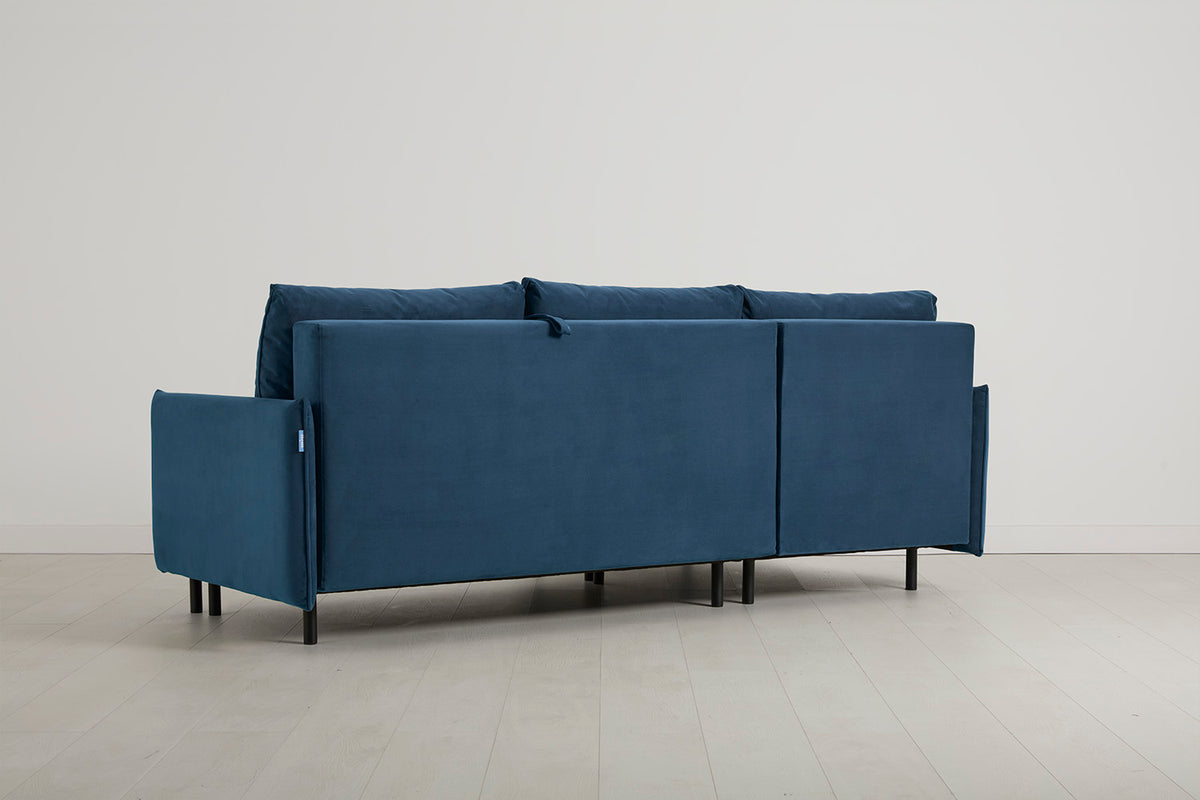 Model 12 Sofa Bed with Storage 3 Seater Left Chaise, Teal