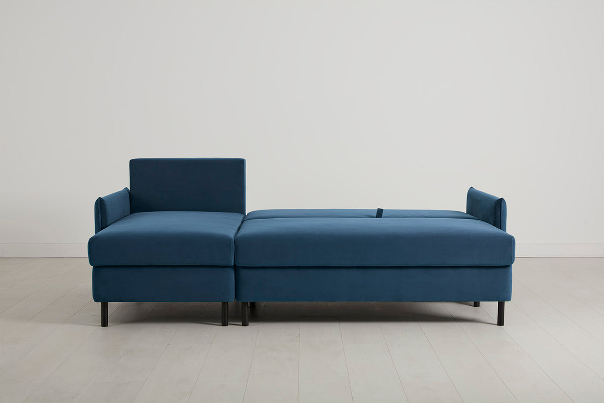 Model 12 Sofa Bed with Storage 3 Seater Left Chaise, Teal