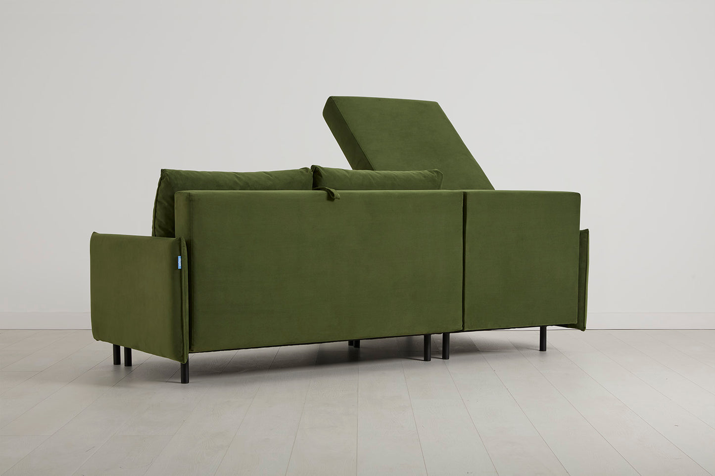 Model 12 Sofa Bed with Storage 3 Seater Left Chaise, Vine