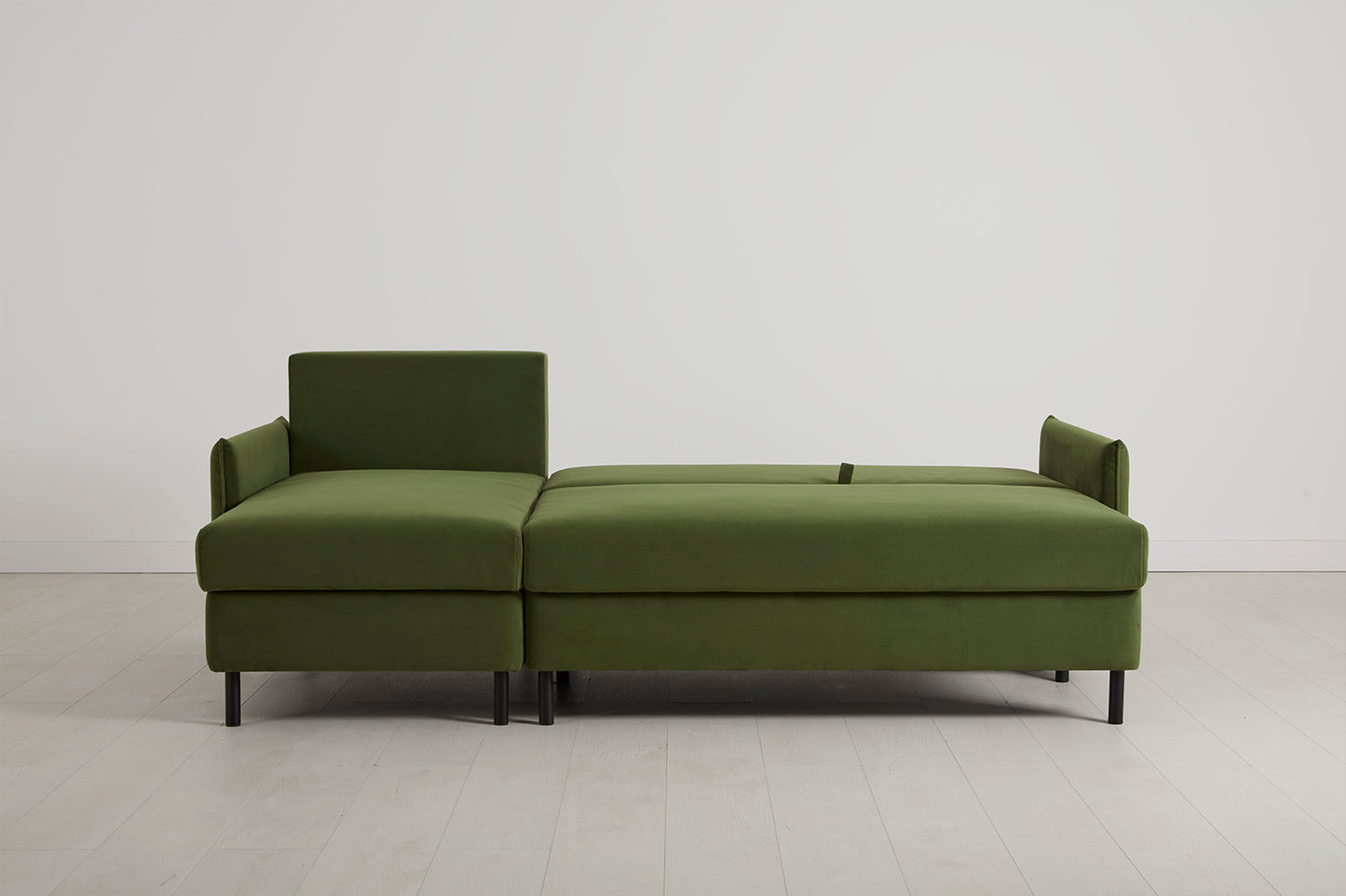 Model 12 Sofa Bed with Storage 3 Seater Left Chaise, Vine