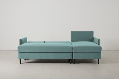 Model 12 Sofa Bed with Storage 3 Seater Right Chaise, Airforce