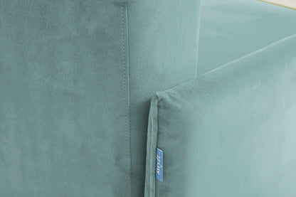 Model 12 Sofa Bed with Storage 3 Seater Right Chaise, Airforce