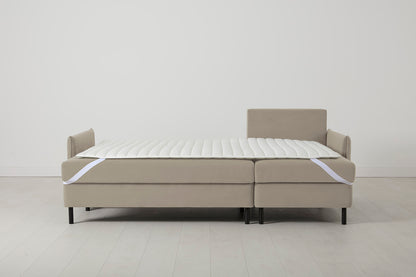 Model 12 Sofa Bed with Storage 3 Seater Right Chaise, Bone