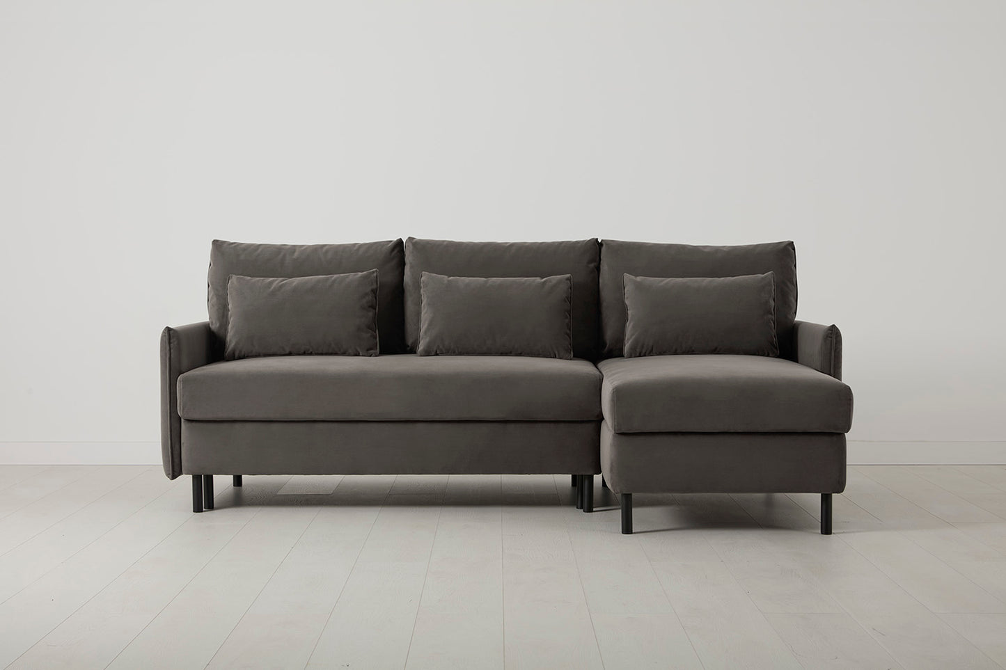 Model 12 Sofa Bed with Storage 3 Seater Right Chaise, Elephant