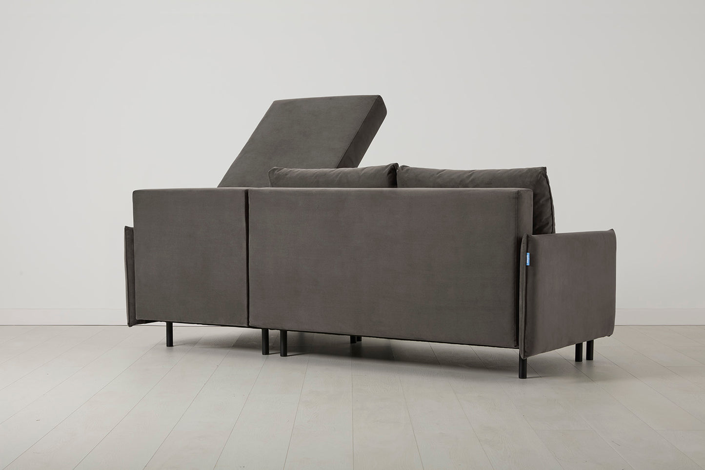 Model 12 Sofa Bed with Storage 3 Seater Right Chaise, Elephant