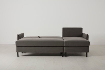 Model 12 Sofa Bed with Storage 3 Seater Right Chaise, Elephant