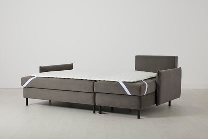 Model 12 Sofa Bed with Storage 3 Seater Right Chaise, Elephant