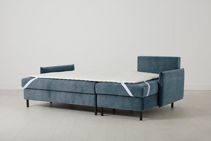 Model 12 Sofa Bed with Storage 3 Seater Right Chaise, Hydro