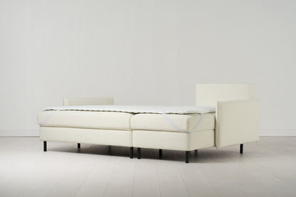 Model 12 Sofa Bed with Storage 3 Seater Right Chaise, Ivory