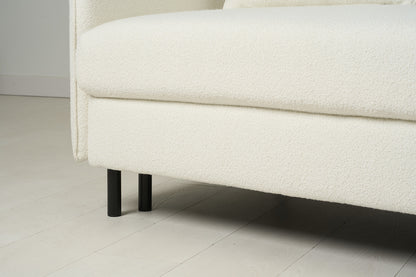 Model 12 Sofa Bed with Storage 3 Seater Right Chaise, Ivory