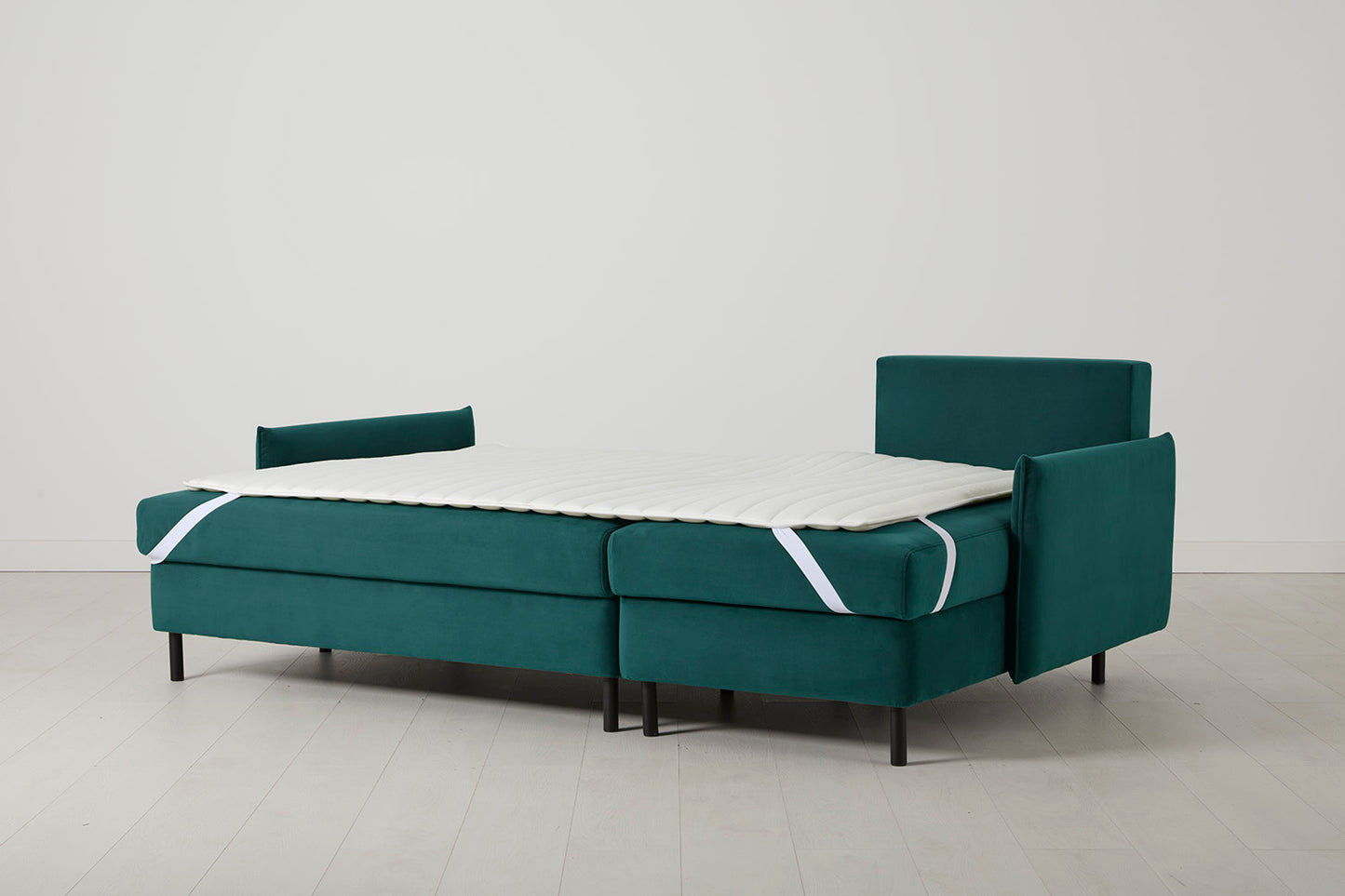 Model 12 Sofa Bed with Storage 3 Seater Right Chaise, Kingfisher