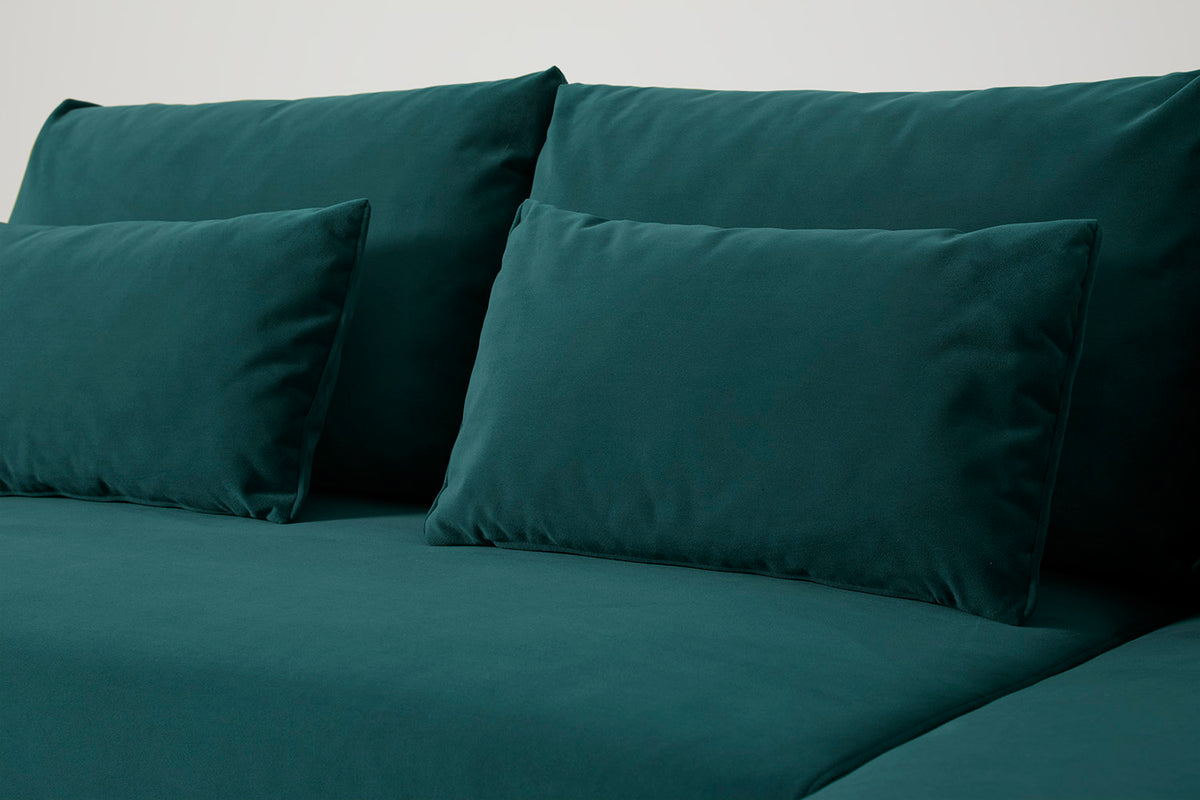 Model 12 Sofa Bed with Storage 3 Seater Right Chaise, Kingfisher