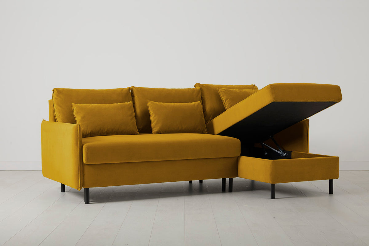 Model 12 3 Seater Right Chaise Sofa Bed With Storage